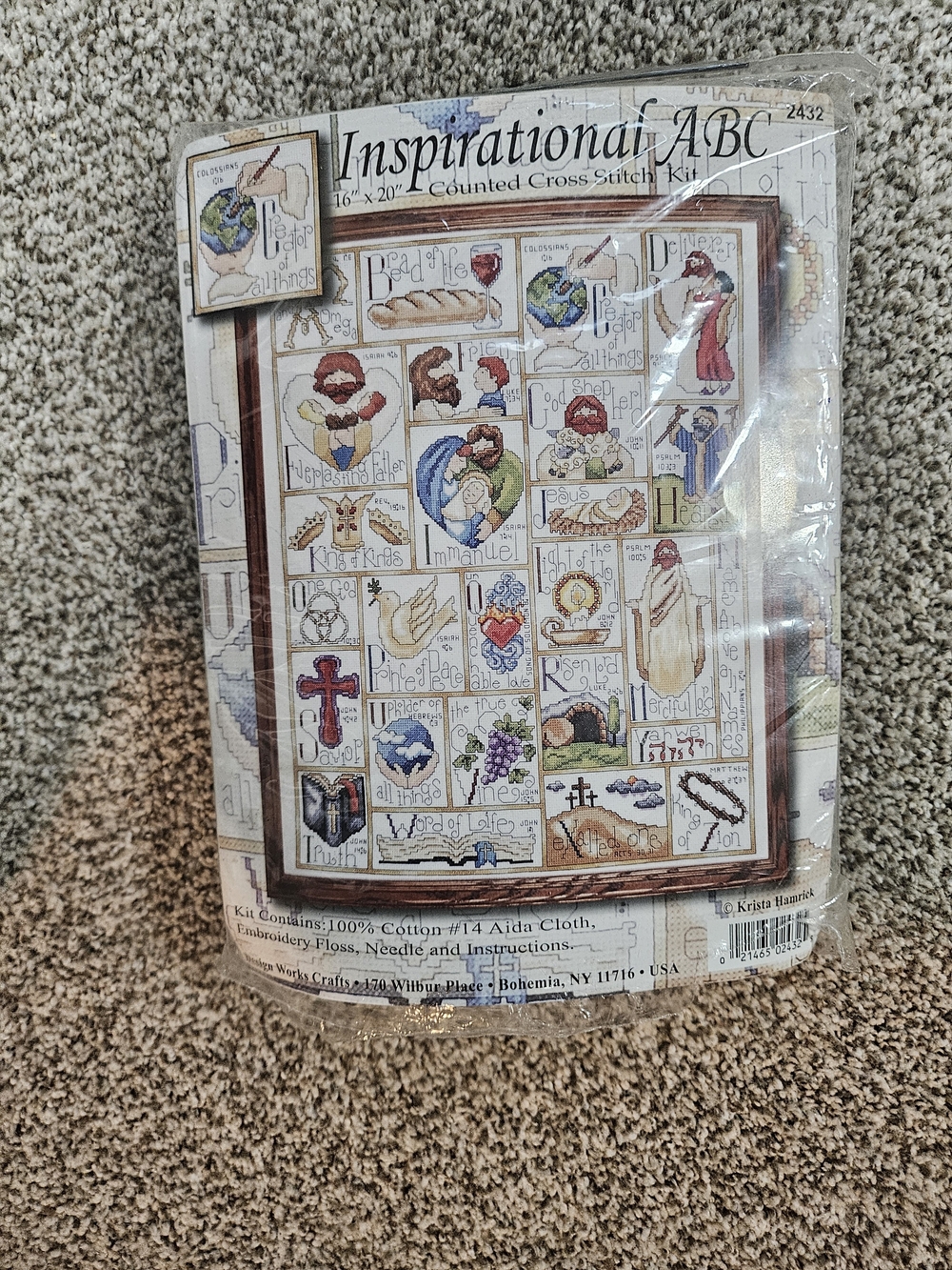 Inspirational ABC Counted Cross Stitch Kit - Multicolor